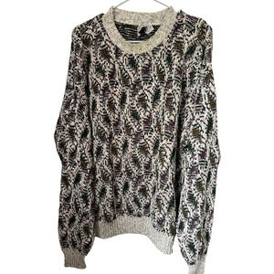 Vintage 2X Coogi-Inspired Crossings Knit Sweater Eclectic Grandpa